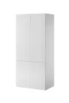 Cama meble PAFOS 2D riidekapp 90x55.5x198.5 cm valge matt 2 riiuliga