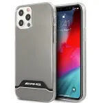 AMG AMHCP12MTCBW iPhone 12/12 Pro l&auml;bipaistev k&otilde;va kate, elektrooniline must-valge raam
