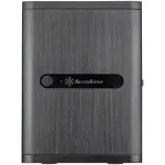 SilverStone Technology SST-CS240 must Mini-ITX NAS-korpus 4 kuumvahetatava pesaga