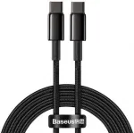 Baseus Tungsten Gold USB-C to USB-C kaabel 100W PD 2m must