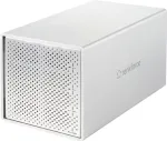 Renkforce RF-5587610 4-kohaline SATA k&otilde;vaketta korpus, 2,5/3,5 tolli, USB 3.2 Gen 1, alumiinium, 80 mm ventilaator