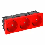 OBO BETTERMANN Connect 45 STD-D3SC SRO3 3-kohaline Schuko pistikupesa, 33&deg; nurga all, must 6120509