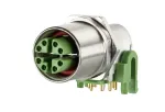 METZ Connect MMT471A315 8-kontaktiline PCB klemmliistu pesa, 3,5 mm samm, kruvikinnitus, roheline