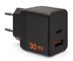 UAG Urban Armor Gear SRGE GaN seinatavalaadija 30W PD USB-C/USB-A must 9B443511V4040