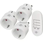 Brennenstuhl Comfort-Line Mini 3+1 raadiojuhitavate pistikupesade komplekt, valge
