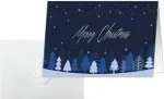 SIGEL DS635 J&otilde;ulukaart Snowflake Serenity A6 horisontaalne (A5) tindiprinterile/laserprinterile/kopeerimismasinale, valge papp 250 g/m&sup2;, 1 tk
