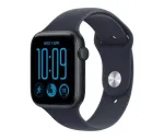 Apple Watch SE 3 GPS 44 mm Midnight alumiiniumkorpus sinise spordirihmaga, S/M