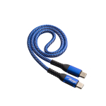 Akyga AK-USB-36 USB-C &ndash; USB-C punutud kaabel, USB 2.0, 100 W, 0,5 m, sinine