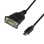 StarTech.com ICUSB232C USB-C jadapordi adapterikaabel, USB-C RS232 DB9, 40 cm, isane/isane, Windows/Mac/Linux, must