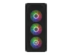 Korpus Fury Shobo SH4F RGB aknaga 4 ventilaatoriga MIDI arvuti PC