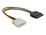Toitekaabel SATA HDD DeLOCK B40160100 4-kontaktiline isane sirge 0.12 m