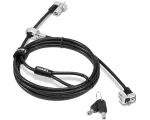 Lenovo Kensington NanoSaver Twin Head Nano/MS 2.0 turvakaabellukk, must, 2,4 m