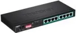 TRENDnet TPE LG80 - Kommutaator - haldamata - 8 x 10/100/1000 (PoE+) - Lauapealne - PoE+ (65 W) (TPE-LG80)