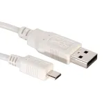Value USB-kaabel USB 2.0 USB-A pistik, USB micro-B pistik 3,00 m valge varjestatud 11.99.8755