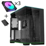 Lian Li O11 Dynamic EVO RGB arvutikorpuse komplekt, Midi-Tower, ARGB, karastatud klaas + 3x UNI FAN SL-INF - must