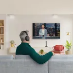 Hama 00221848 k&otilde;rvaklapid/peakomplekt Juhtmega &uuml;hendatud ja juhtmevaba Peakomplekti riba TV Bluetooth Must