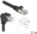 DeLOCK v&otilde;rgukaabel Must 2 m Cat6 S/FTP RJ-45
