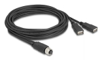 DeLOCK 60651 anduri/t&auml;ituri kaabel 3 m M12 2 x USB Type-A must