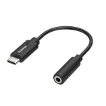 Hama 00300094 helikaabel 3,5 mm USB-C must