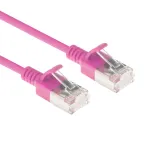 ACT roosa 1 meeter LSZH U/FTP CAT6A andmekeskuse &otilde;huke patch-kaabel RJ45 pistikutega