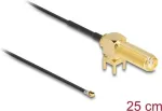 Koaksiaalkaabel DeLOCK 12028 0,25 m SMA I-PEX MHF4 Must