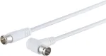 ShiverPeaks S/CONN 80118-128 satelliidi &uuml;henduskaabel, F-Quick nurkpistik F-Quick pistikule, 10 m, valge