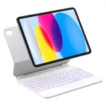 Folio &uuml;mbris Bluetooth-klaviatuuriga Inateck KB09119-10 Apple iPad 11-tollisele (27,9 cm) &ndash; valge, 500 mAh aku