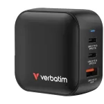 Verbatim Mini GaN Charger 70W 3 Port US plug koos EU and UK adaptors