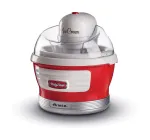 Ariete 643 Ice Cream Maker Party Time, j&auml;&auml;tisemasin, 12W, 1,5 L mahutavus, eemaldatav korv kahekordse isolatsiooniga, valmistusaeg 30 minutit, kaas koostisosade lisamiseks, punane