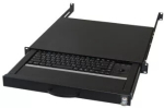 Klaviatuur AIXCASE AIX-19K1UKDETB-B USB PS/2 QWERTZ Saksa Must