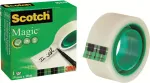 3M Scotch Magic Tape 810, n&auml;htamatu, 19 mm x 10 m, s&uuml;damiku l&auml;bim&otilde;&otilde;t 25 mm, matt viimistlus, 1 rull