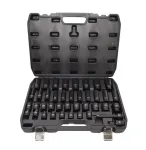 AWTOOLS 1/2 inch Impact Socket Set 40-Piece Short and Long Black Line
