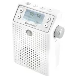 Soundmaster DAB60WE Pistikuraadio DAB+, FM, Bluetooth, USB k&auml;ed-vabad funktsioon, veekindel, valge