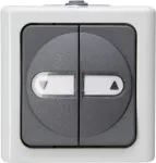 Heinrich Kopp 561556004 L&uuml;liti sisestus, surunupp, must/valge, termoplast, IP44, 10A, 250V