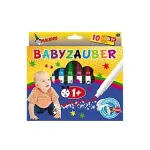Malinos 300011 Babyzauber Modelleerimissavi Komplekt - 10 mitmev&auml;rvilist pulka, 5 mm, mittekuivav, CE sertifikaadiga