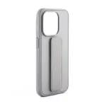 iLike Apple iPhone 15 Plus Silicone Case with Stand Silver