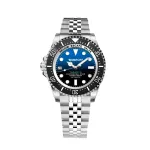 BOBROFF MAN BF0003iJ Analog Quartz Watch 42mm Black Leather