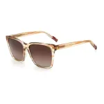 MISSONI Naiste P&auml;ikeseprillid Mis0008sHR3HA Havana Pruun Gradient Ruudukujuline Atsetaat 56 mm