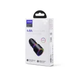 JOYROOM JR-CL10 Auto Laadija 2x USB 24W LED Taustvalgus Must