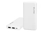 Blow PB10A akupank 10000 mAh, 2x USB (1A + 2,1A), micro USB sisend, Li-Po, valge