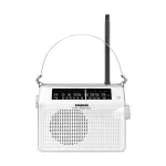 Sangean PR-D6 Valge kaasaskantav AM/FM-raadio kella ja &auml;ratusega