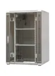 EmiterNet Top 24U vabaltseisev kapp, 800x800x1180 mm, klaasist esiuks, must EM/SH05D-8824
