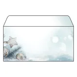 SIGEL Snow Star DL disainpaber 110 x 220 mm 80 g/m&sup2; sinine/valge DU312