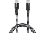 Sandberg Survivor USB-C kaabel 1M 100W, 1 m, USB C, USB C, USB 2.0, Must, Hall