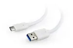 GEMBIRD USB 3.0 AM kuni Type-C kaabel (AM/CM) 1 m - valge
