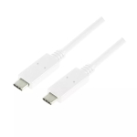 USB-kaabel LogiLink CU0131 USB 3.2 Gen 2 1m USB C Valge