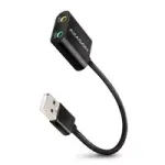 V&auml;line USB-helikaart AXAGON ADA-12 1x 3,5 mm pesaga k&otilde;rvaklappidele ja mikrofonile