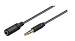 Microconnect AUDLG2G helikaabel 2 m 3,5 mm Must