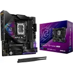 ASRock Phantom Gaming Z890M Riptide WiFi emaplaat, Intel Z890, LGA1851, micro ATX, DDR5, kuni 256 GB, Wi-Fi 6E, Bluetooth, 5GbE LAN, USB4