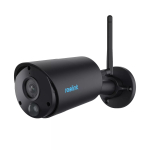 Reolink Argus B320-B 3 MP juhtmevaba v&auml;litingimuste silindriline IP-kaamera, aku/p&auml;ikesepaneel, Wi-Fi 2,4 GHz, 2304x1296, H.265, kahesuunaline heli, microSD kuni 128 GB, must
